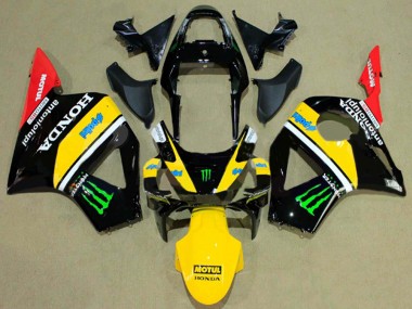 Comprare Carena Moto Honda CBR900RR 954 2002-2003 - Nero Lucido Giallo Rosso Verde Mostro