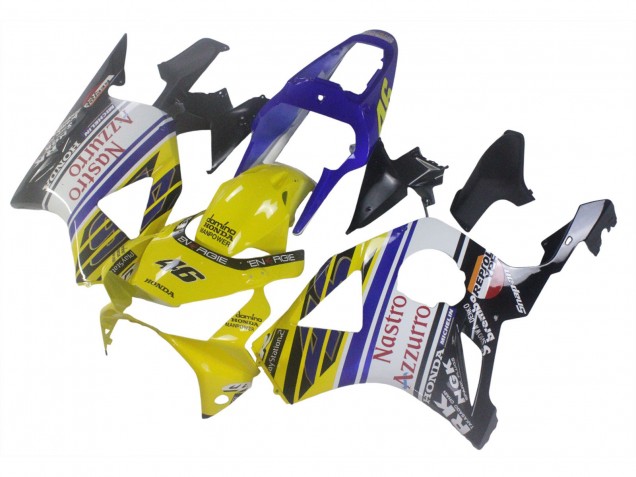 Comprare Carena Moto Honda CBR900RR 954 2002-2003 - Blu Giallo Nero Lucido Rosso Nastro Azzurro 46