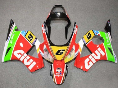 Comprare Carena Moto Honda CBR900RR 954 2002-2003 - Bianco Rosso Giallo Blu Verde Nero Elf Givi 6