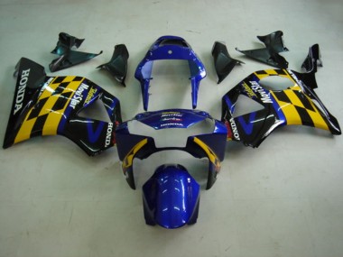Comprare Carene Moto Honda CBR900RR 954 2002-2003 - Blu Giallo Nero Lucido Telefonica MoviStar Castrol