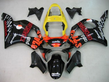 Comprare Carena Moto Honda CBR900RR 954 2002-2003 - Giallo Rosso Nero Lucido Repsol Rossi