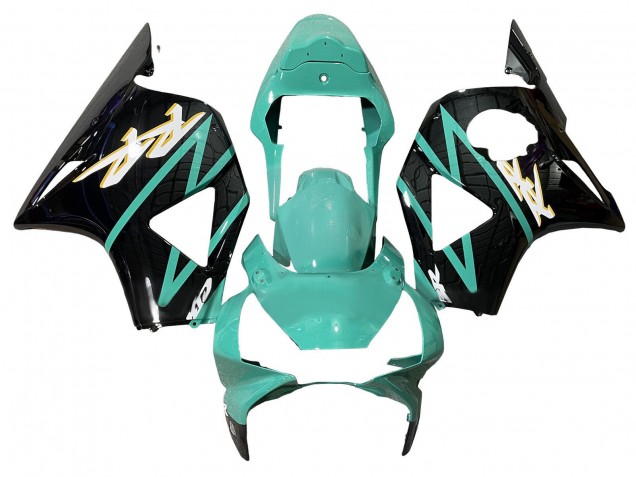 Comprare Carena Moto Honda CBR900RR 954 2002-2003 - Verde Chiaro Nero Lucido