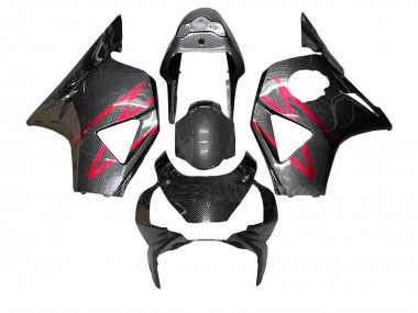 Comprare Carena Moto Honda CBR900RR 954 2002-2003 - Nero Fibra di Carbonio Rosso Banda