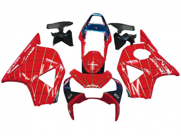 Comprare Carena Moto Honda CBR900RR 954 2002-2003 - Rosso Blu Scuro Dunlop