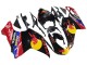 Comprare Carena Moto Ducati 848/1098/1198 2007-2014 - Nero Lucido Giallo Blu Red Bull