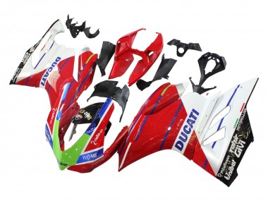 Comprare Carena Moto Ducati Panigale 899/1199 2011-2014 - Bianco Rosso Verde Blu Nero Lucido Flex-Box