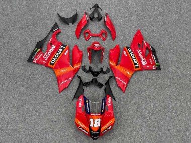 Comprare Carena Moto Ducati Panigale 899/1199 2011-2014 - Rosso Arancia Nero Mostro Lenovo 18