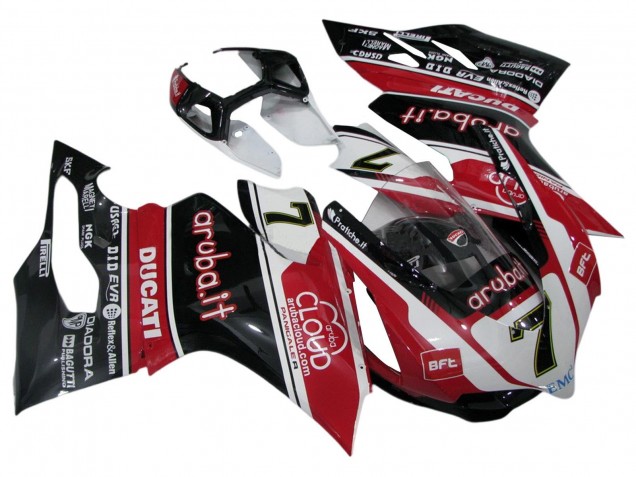 Comprare Carena Moto Ducati Panigale 899/1199 2011-2014 - Bianco Rosso Nero Lucido Aruba.it 7