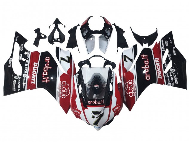 Comprare Carena Moto Ducati Panigale 899/1199 2011-2014 - Bianco Rosso Nero Lucido Aruba.it 7