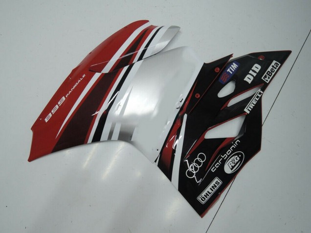 Comprare Carena Moto Ducati Panigale 899 2011-2014 - Bianco Rosso Nero Lucido