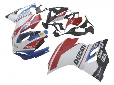 Comprare Carena Moto Ducati 1299 2015-2020 - Bianco Rosso Blu Nero Opaco Unibat Flex-Box