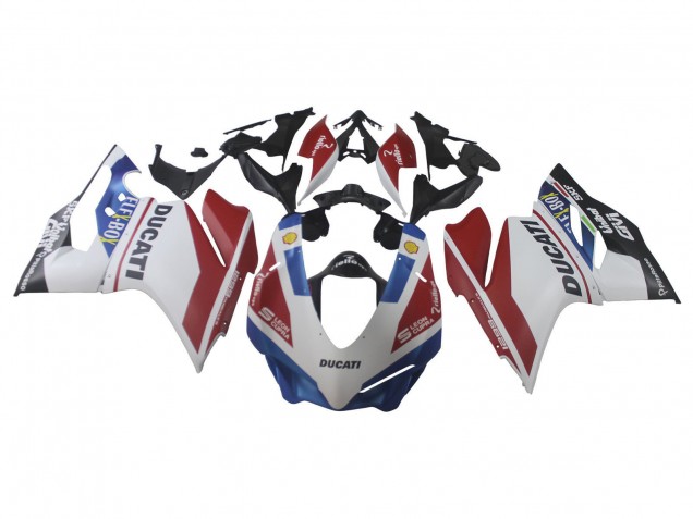 Comprare Carena Moto Ducati 1299 2015-2020 - Bianco Rosso Blu Nero Opaco Unibat Flex-Box