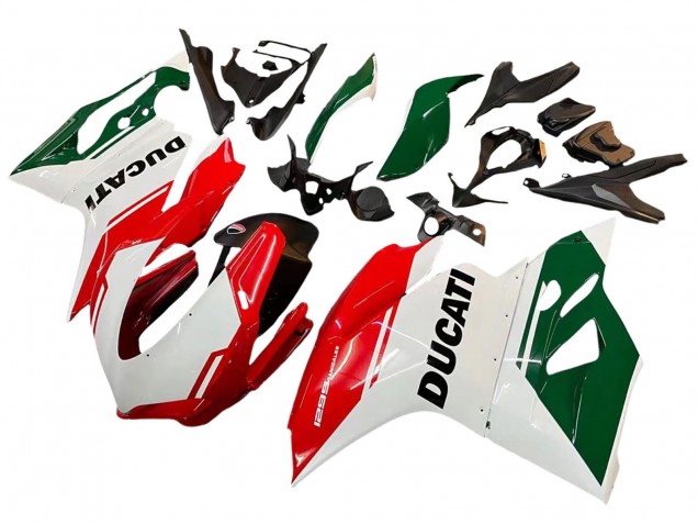 Comprare Carena Moto Ducati 1299 2015-2020 - Bianco Rosso Verde Nero Opaco