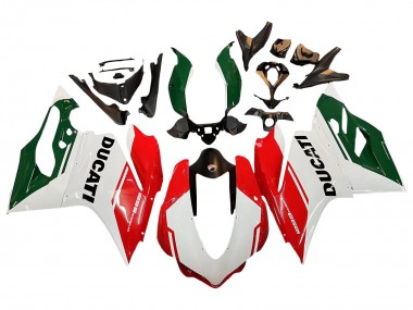 Comprare Carena Moto Ducati 1299 2015-2020 - Bianco Rosso Verde Nero Opaco