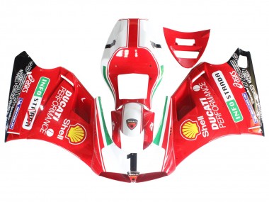 Comprare Carena Moto Ducati 748/916/996/998 1993-2005 - Bianco Rosso Giallo Verde Nero Lucido Performance