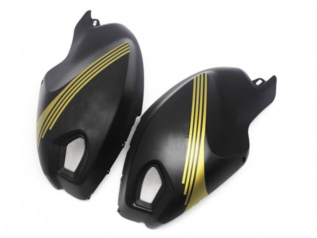 Comprare Carena Moto Ducati Monster 696 796 1100 1100S 2008-2012 - Nero Opaco Oro