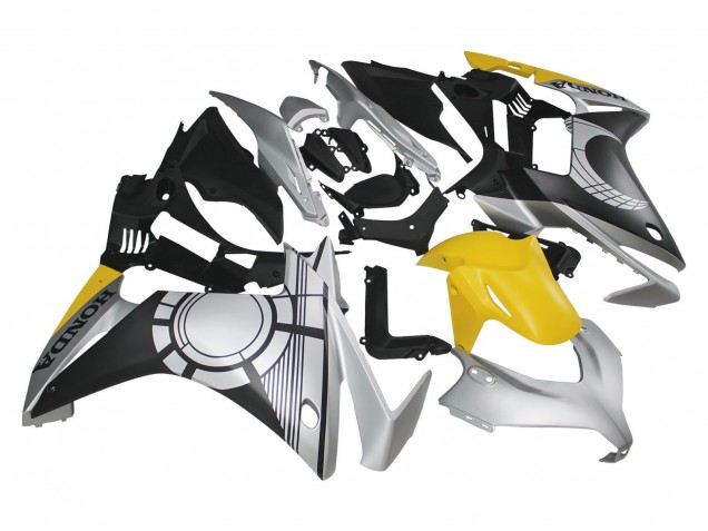 Comprare Carena Moto Honda CBR500R 2013-2015 - Argento Giallo Nero Opaco