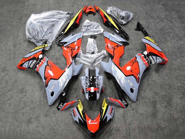 Comprare Carena Moto Honda CBR500R 2013-2015 - Lucido Nardo Grigio Giallo Nero Lucido Repsol HRC Red Bull