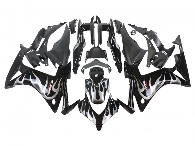 Comprare Carena Moto Honda CBR500R 2013-2015 - Nero Lucido Argento Fiamma
