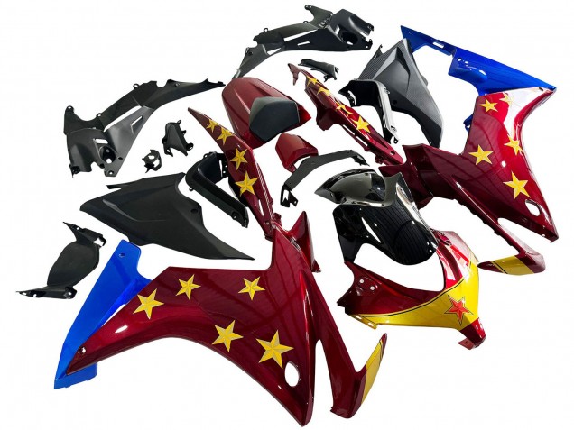 Comprare Carena Moto Honda CBR500R 2013-2015 - Rosso Blu Giallo Stella