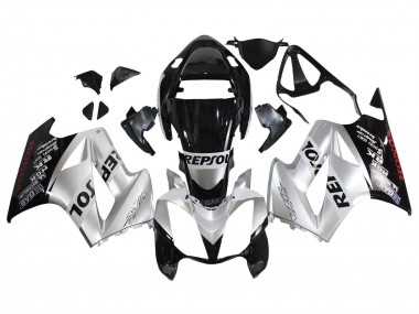 Comprare Carena Moto Honda VFR 800 2002-2013 - Argento Nero Lucido Repsol