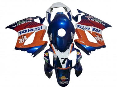 Comprare Carena Moto Honda VFR 800 2002-2013 - Bianco Arancia Blu Repsol
