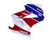 Comprare Carena Moto Honda VFR 800 2002-2013 - Bianco Rosso Blu Motul