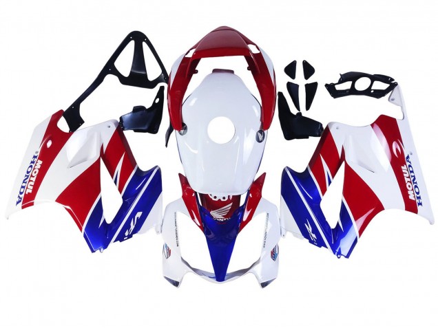 Comprare Carena Moto Honda VFR 800 2002-2013 - Bianco Rosso Blu Motul