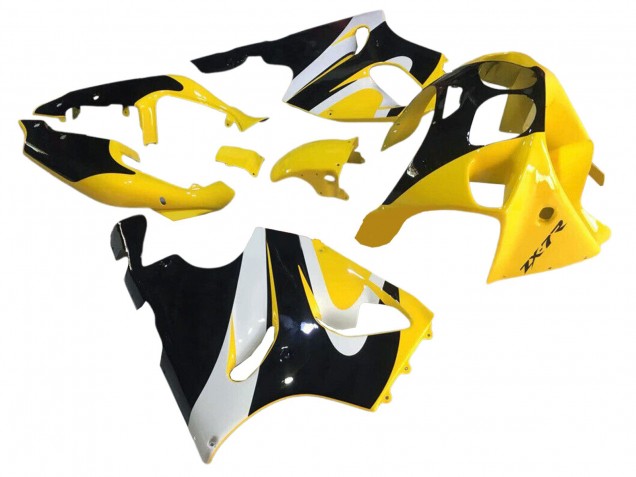 Comprare Carena Moto Kawasaki ZX7R 1996-2003 - Giallo Bianco Nero Lucido