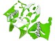 Comprare Carena Moto Kawasaki ZX7R 1996-2003 - Bianco Verde