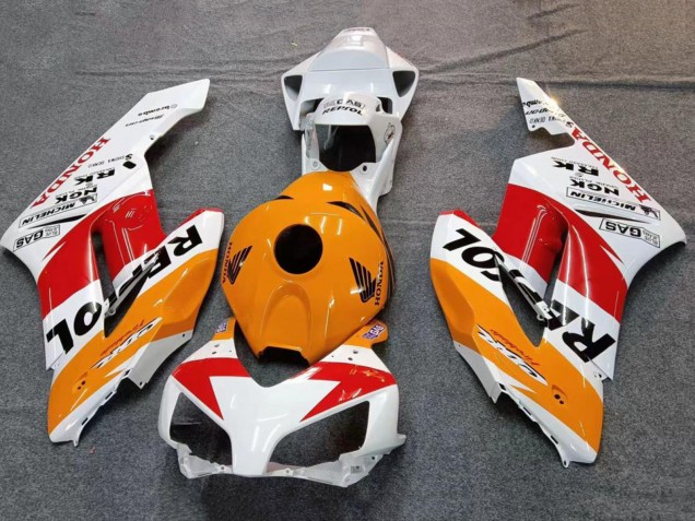 Comprare Carena Moto Honda CBR1000RR 2004-2005 - Bianco Arancia Nero Rosso Repsol