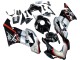 Comprare Carena Moto Honda CBR1000RR 2004-2005 - Argento Nero Lucido Rosso Banda