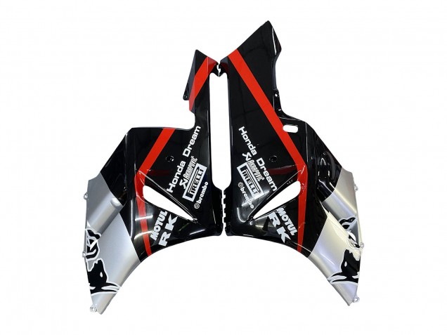 Comprare Carena Moto Honda CBR1000RR 2004-2005 - Argento Nero Lucido Rosso Banda