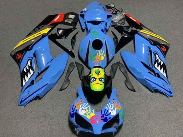 Comprare Carena Moto Honda CBR1000RR 2004-2005 - Blu Giallo Nero Rosso Squalo