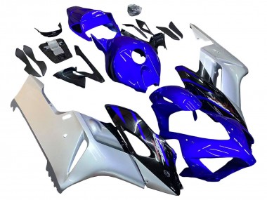 Comprare Carena Moto Honda CBR1000RR 2004-2005 - Argento Blu Nero Lucido