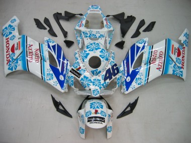 Comprare Carena Moto Honda CBR1000RR 2004-2005 - Bianco Blu Nevicare Nastro Azzurro 46