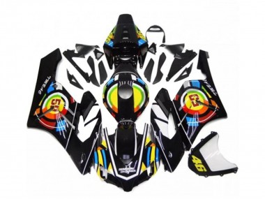 Comprare Carena Moto Honda CBR1000RR 2004-2005 - Nero Lucido Giallo Verde Rosso 46