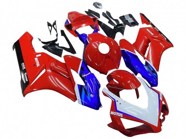 Comprare Carena Moto Honda CBR1000RR 2004-2005 - Rosso Blu Bianco Nero Motul
