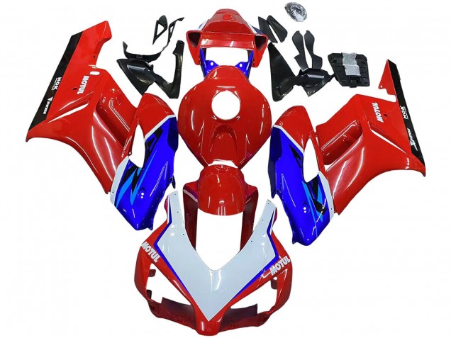 Comprare Carena Moto Honda CBR1000RR 2004-2005 - Rosso Blu Bianco Nero Motul