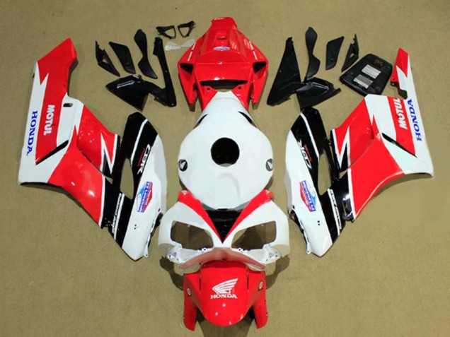 Comprare Carena Moto Honda CBR1000RR 2004-2005 - Bianco Rosso Nero Opaco Motul