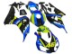 Comprare Carena Moto Honda CBR1000RR 2006-2007 - Blu Fluorescent Verde Nero Lucido Squalo 46