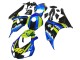 Comprare Carena Moto Honda CBR1000RR 2006-2007 - Blu Fluorescent Verde Nero Lucido Squalo 46
