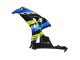 Comprare Carena Moto Honda CBR1000RR 2006-2007 - Blu Fluorescent Verde Nero Lucido Squalo 46