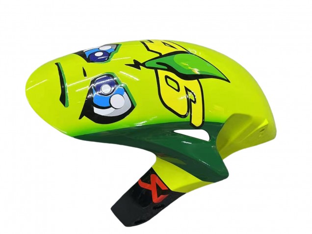 Comprare Carena Moto Honda CBR1000RR 2006-2007 - Blu Fluorescent Verde Nero Lucido Squalo 46