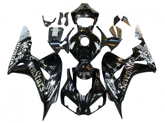 Comprare Carena Moto Honda CBR1000RR 2006-2007 - Nero Lucido Oro SevenStars
