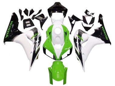 Comprare Carena Moto Honda CBR1000RR 2006-2007 - Bianco Verde Nero Lucido