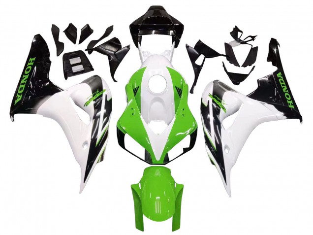Comprare Carena Moto Honda CBR1000RR 2006-2007 - Bianco Verde Nero Lucido