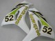 Comprare Carena Moto Honda CBR1000RR 2006-2007 - Bianco Verde Nero Lucido Hannspree 52