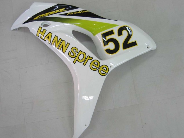 Comprare Carena Moto Honda CBR1000RR 2006-2007 - Bianco Verde Nero Lucido Hannspree 52