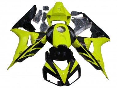 Comprare Carena Moto Honda CBR1000RR 2006-2007 - Verde Nero Lucido Geometrico